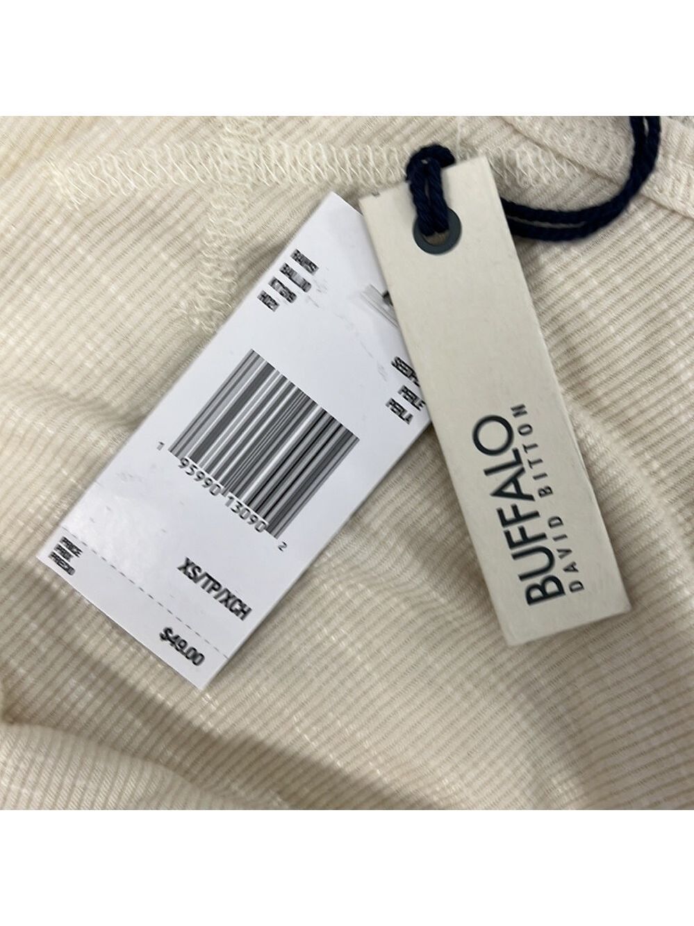 NWT $49 Buffalo Davin Britton Stretchy Long Sleeve Top XS Runs Large - Picture 5 of 6